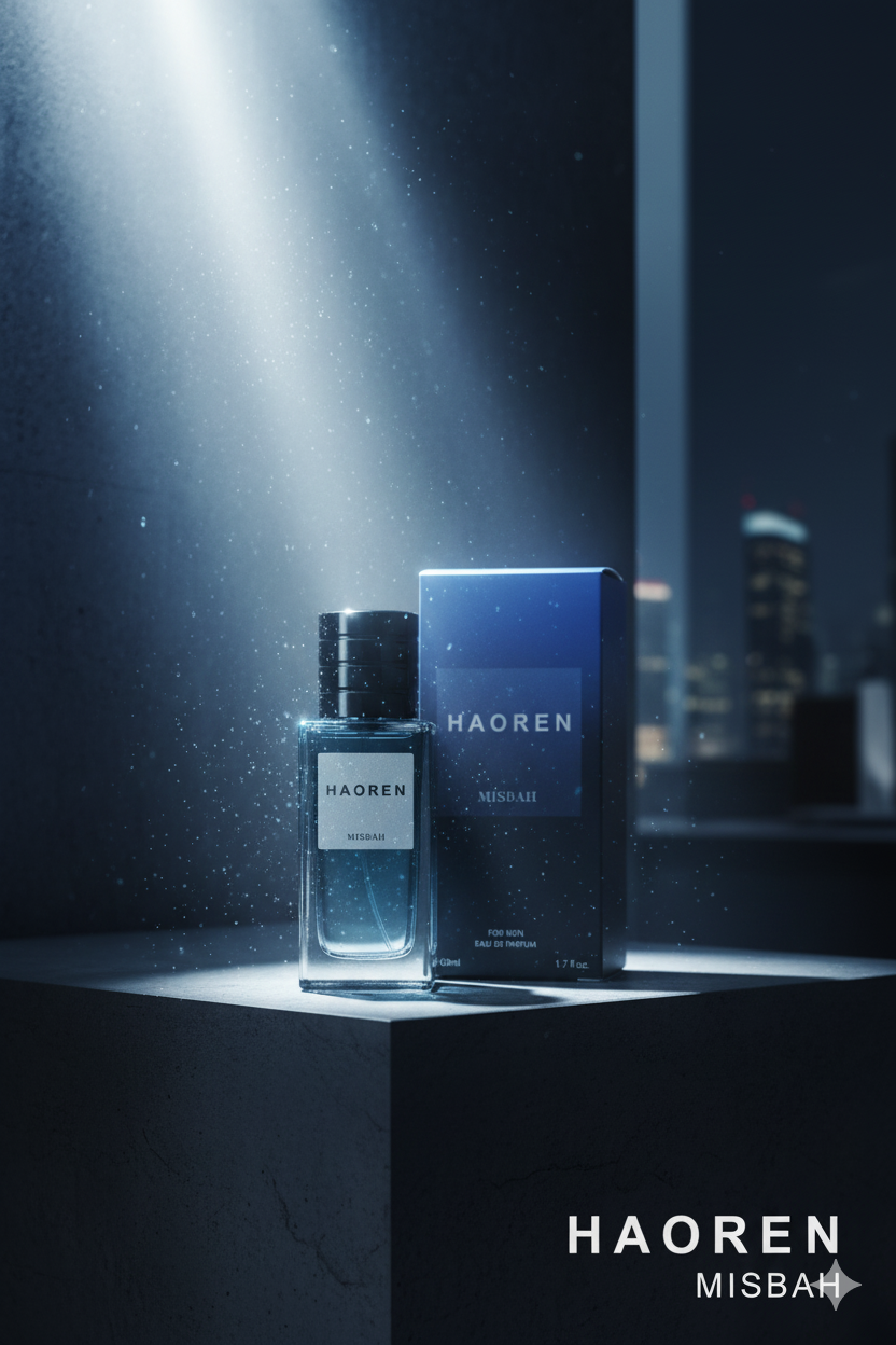 Perfume bottle with flowers